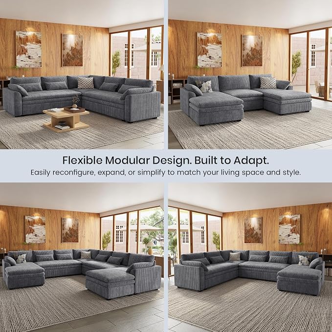 Belffin Large Modular Sectional Sofa - Image 8