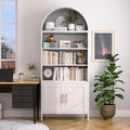 VEXPOR 73" Tall Metal Arched Bookcase by VEXPOR