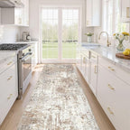 LOONGRUG Runner Rug 3x10 Washable Non-Slip Kitchen Neutral Modern Rug | by LOONGRUG