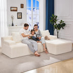 Hobestluk Modular Sectional Sofa Couches L-Shape Couch 3 Seat Modular Sofa - Image 3