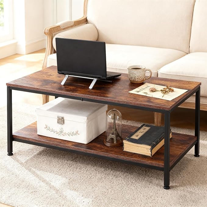 ZenStyle Industrial Coffee Table - Image 8
