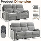 HAOMARKETS 2-Piece Power Recliner Sofa Set - Image 2