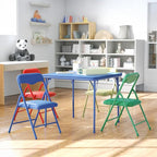 Flash Furniture Mindy Kids 5-Piece set Folding Square Table and Chairs Set by FlashFurniture