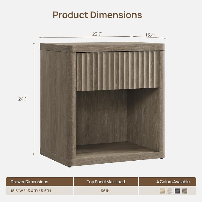 SICOTAS Night Stand Nightstand - Image 2