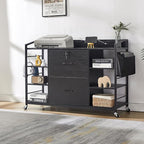 45" File Cabinet for Home Office, Mobile Office Storage Cabinet by Layburstofficefurnitureexpert