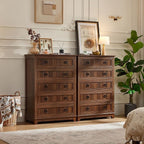 Joaxswe Farmhouse 5 Drawer Dresser - Image 4