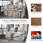 100% Waterproof Sectional Recliner Couch Covers - Image 5