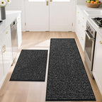 BEQHAUSE Kitchen Rugs and Mats 2PCS Non-Slip, Machine Washable Rugs by BEQHAUSE