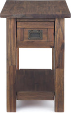 SIMPLIHOME Monroe Narrow Side Table – 14 inch Wide Solid Acacia Wood End Table - Image 5