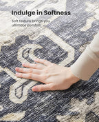 AMADA HOMEFURNISHING 8x10 Washable Area Rug, Low-Profile Large Area Rug - Image 5