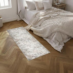 2x5 Washable Runner Rug：Modern Abstract Kitchen Soft Carpet Brown | - Image 3