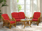 Malibu Lounge Living Accent Armchair Natural Rattan Wicker Handmade Design - Image 7