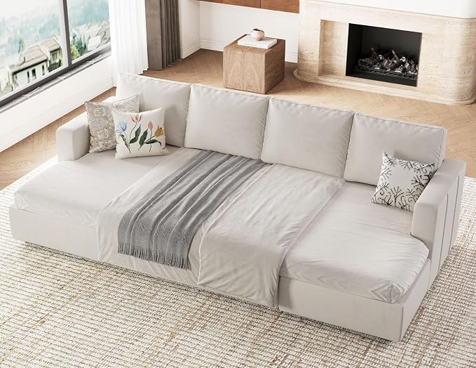 Belffin Modular Sectional Sleeper Sofa Bed - Image 6