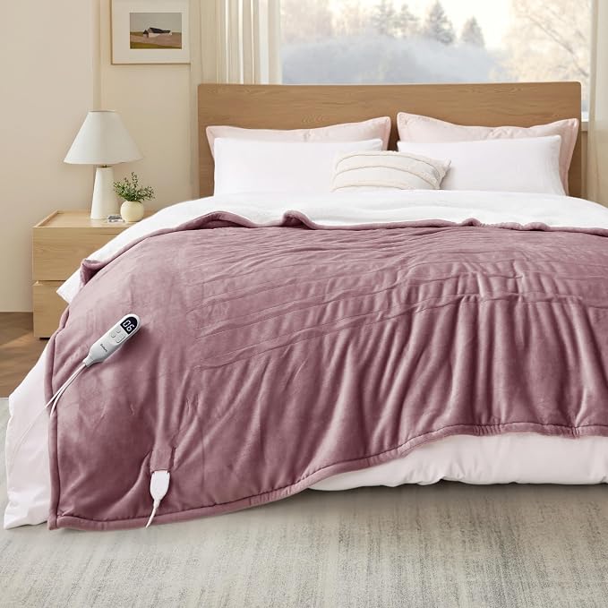 Bedsure Heated Blanket King Size, Dual Control Electric Blanket, 6 Heat/6 Timer - Image 9