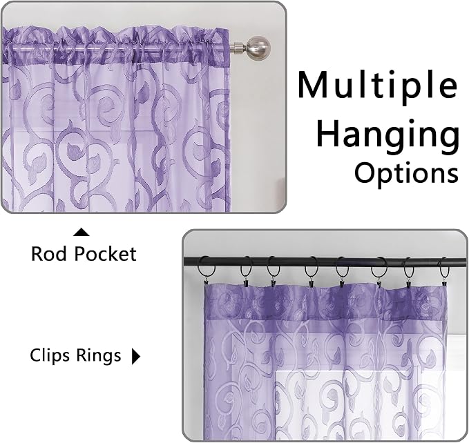 Furman Sheer Curtains 72 inches Long - Image 4