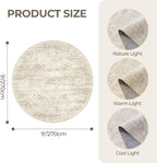 9ft Round Rug, Large Circle Rug - Image 2