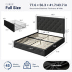 Allewie Upholstered Full Size Platform Bed Frame - Image 2