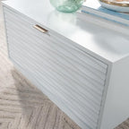 White Coffee Table with 2 Storage Drawers 31 in, Modern Living Room Center - Image 7