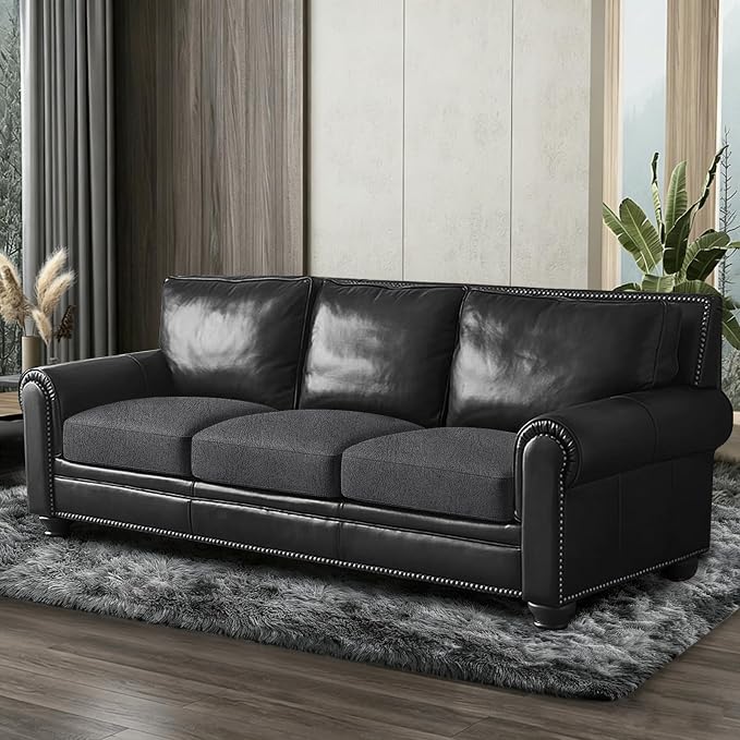ANARACHON Leather Look Couch Cushion Covers Sofa Seat Slipcovers Sets Couches - Image 8