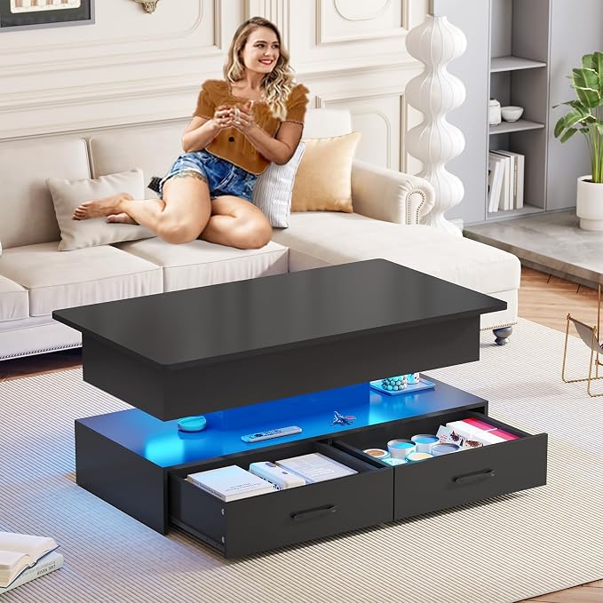 SEDETA 40" Lift Top Coffee Table, Coffee Tables - Image 7