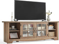 LINSY HOME TV Stand for 75 Inch TV, Modern Farmhouse Entertainment Center by LINSYHOME