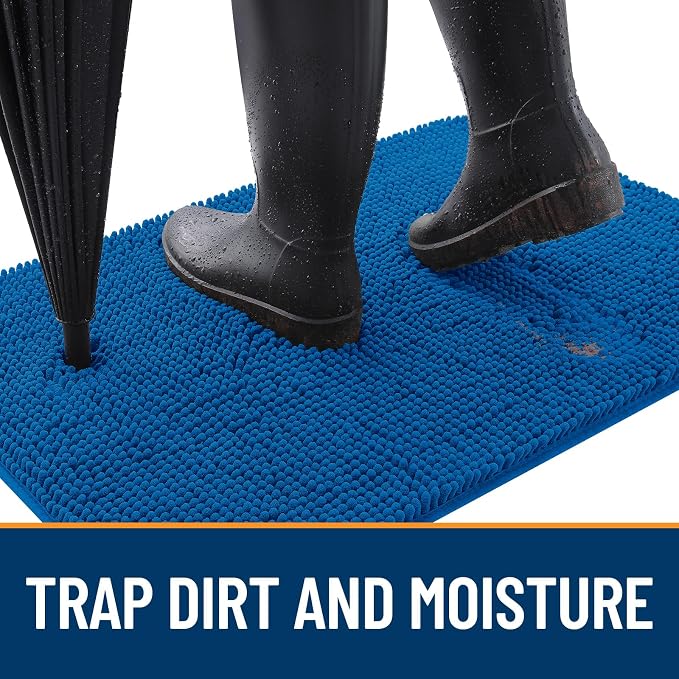 OLANLY Dog Door Mat for Muddy Paws 70x32, Super Absorbent Chenille Mud Mat | - Image 2