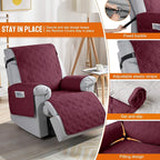 VANSOFY 100% Waterproof Recliner Chair Covers, Recliner Cover Non-Slip Dog - Image 3