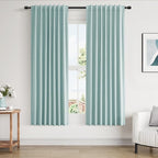 100% Blackout Linen Curtains 63 Inch Length 2 Panels Set by Guken