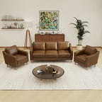 Kingfun Living Room Furniture Sets, 3 Seater Couch and 2 Armchair, Mid Century by KINGFUN-Anexcitingoption