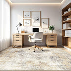 LOONGRUG 7x10 Area Rug Washable Large Neutral Modern Living Room Rugs | - Image 8