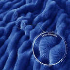 Exclusivo Mezcla Striped Twin Size Fleece Blanket - Image 5