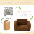 Toddler Couch, 2-in-1 Toddler Chairs Comfy 1-3 Years Old, Toddler Chair - Image 7