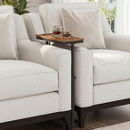 TUTOTAK End Table with Charging Station, Side Table, Tall Couch Table, Sofa - Image 7