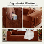 78.8" Convertible Futon Sofa Bed, Corduroy Futon Couch - Image 8