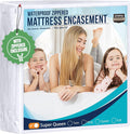 Utopia Bedding Mattress Protector Zippered Super Queen Size, 100% Waterproof by UTOPIABEDDING