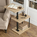 Faesun 360° Swivel Side Table for Height Adjustable, C Shaped End Table for - Image 2