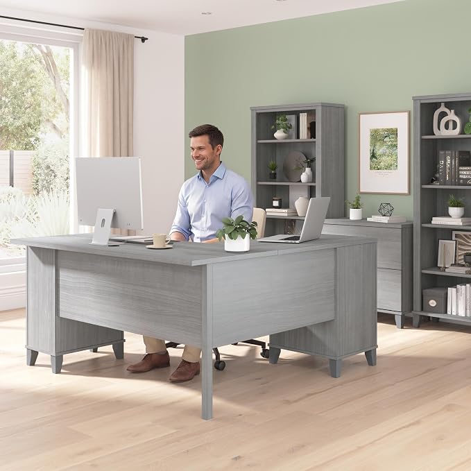 Bush Home 60-Inch L-Shaped Desk - Image 4