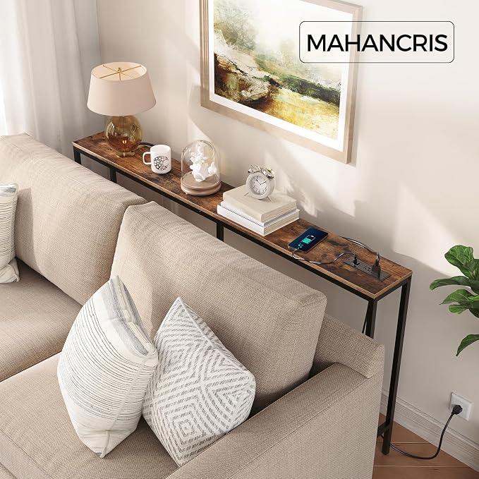MAHANCRIS 63'' Skinny Console Table - Image 4