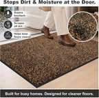 Super Absorbent Front Door Mat, 29.5" x 17", Non-Slip Washable Indoor Doormats - Image 4