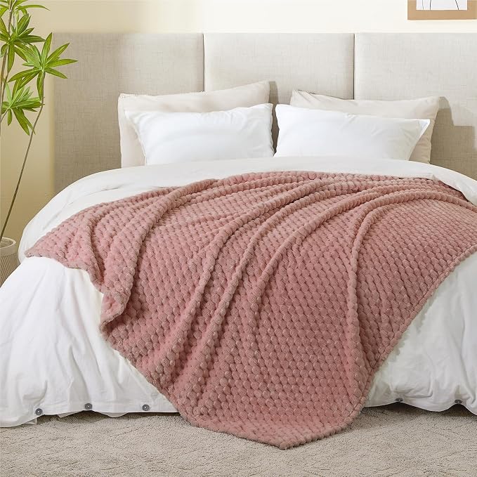 BEDELITE Dusty Pink Throw Blanket - Image 5