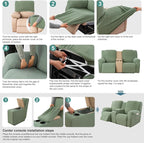 Genina Recliner Loveseat Covers - Image 7