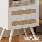 SUPERJARE 2 Drawer Night Stand - Image 6