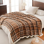 PU MEI Sherpa Fleece Throw Blanket 80" x 90" Reversible Plush Fluffy Large Big - Image 2