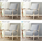Madison Park Accent Chairs for Living Room Farmhouse Modern Armchair, Solid Wood - Image 6