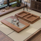 Japanese Floor Table, Bamboo Folding Coffee Table, Portable Solid Wood Japanese - Image 2