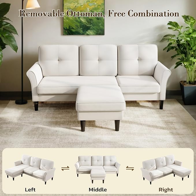 Welzona Sectional Couches for Living Room, L Shaped Couch - Image 4