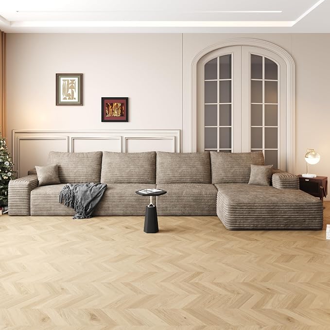 AUGOP 136" Sectional Couches for Living Room Modern Modular Sofa by AUGOP