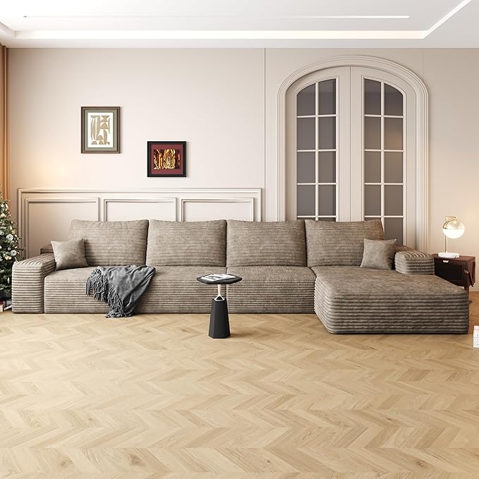136" Sectional Couches for Living Room Cloud Couch Sofa - Image 8