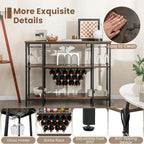 Giantex Wine Rack Freestanding Floor, Bar Cabinet - Image 6