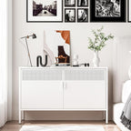 Washsemba 2 Door Storage Sideboard, Metal Storage Cabinet by Washsemba